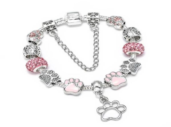 charm bracelets seialoy silver color shiny pink footprints beaded for women girls original fashion diy jewelry gifts whole1967337, Golden;silver
charm bracelets seialoy silver color shiny pink footprints beaded for women girls original fashion diy jewelry gifts whole1967337, Golden;silver