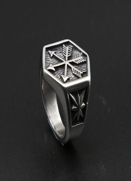 vintage viking arrow ring punk 316l stainless steel compass men fashion hip hop hippie jewelry drop store cluster rings5187033, Golden;silver
vintage viking arrow ring punk 316l stainless steel compass men fashion hip hop hippie jewelry drop store cluster rings5187033, Golden;silver
