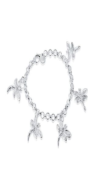 five dragonfly bracelet sterling silver plated bracelet brand new men and women 925 silver bracelet spb0923330190, Black
five dragonfly bracelet sterling silver plated bracelet brand new men and women 925 silver bracelet spb0923330190, Black