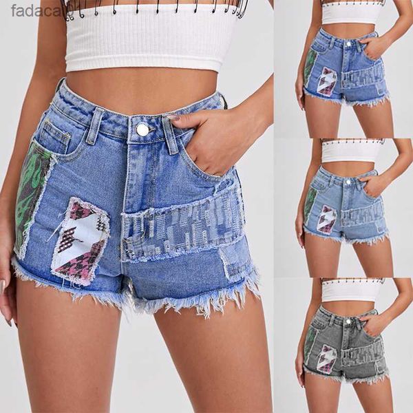 2022 summer fashion printed patch denim shorts for women slim fit tassel elegant jeans shorts clothing s2xl l230621, White;black
2022 summer fashion printed patch denim shorts for women slim fit tassel elegant jeans shorts clothing s2xl l230621, White;black