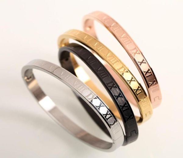 mcllroy men bangle stainless steel rose gold color bracelet carving roman numeral classic jewelry 3284887718, Black
mcllroy men bangle stainless steel rose gold color bracelet carving roman numeral classic jewelry 3284887718, Black