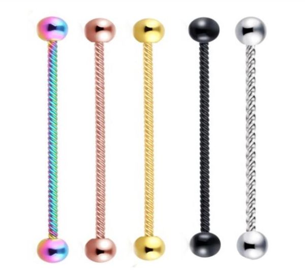 14g stainless steel screw industrial barbell earring tragus helix piercing cartilage body jewelry for woman man1634829, Silver
14g stainless steel screw industrial barbell earring tragus helix piercing cartilage body jewelry for woman man1634829, Silver