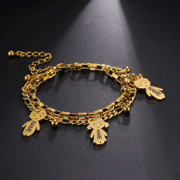 sipuris personalized engraving name bracelet stainless steel double chain figaro chain customizable boys and girls bangle gifts l230620, Golden;silver
sipuris personalized engraving name bracelet stainless steel double chain figaro chain customizable boys and girls bangle gifts l230620, Golden;silver