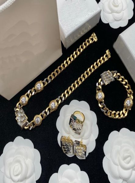 fashion designed thick chain necklaces bracelet earring ring sets cool hiphop rock banshee head portrait 18k gold plated designer jewelry ms, Black
fashion designed thick chain necklaces bracelet earring ring sets cool hiphop rock banshee head portrait 18k gold plated designer jewelry ms, Black
