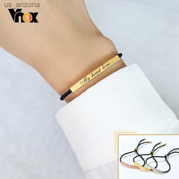 vnox minimalist personalized engrave thin bar bracelets for women casual rope chain length adjustable wristband custom gifts l230620, Golden;silver
vnox minimalist personalized engrave thin bar bracelets for women casual rope chain length adjustable wristband custom gifts l230620, Golden;silver