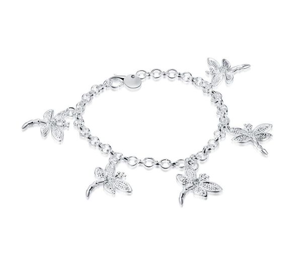 five dragonfly bracelet sterling silver plated bracelet brand new men and women 925 silver bracelet spb0924923096, Black
five dragonfly bracelet sterling silver plated bracelet brand new men and women 925 silver bracelet spb0924923096, Black