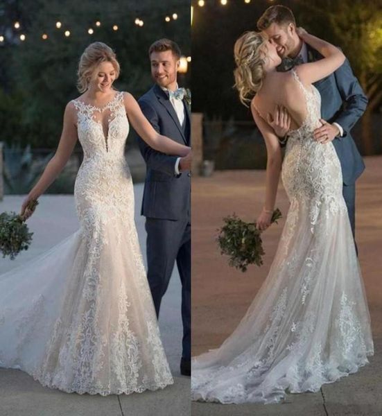 country mermaid wedding dresses 2019 vestido de novia crew neck sleeveless backless sweep train applique bridal gowns robes de mar5948800, White
country mermaid wedding dresses 2019 vestido de novia crew neck sleeveless backless sweep train applique bridal gowns robes de mar5948800, White