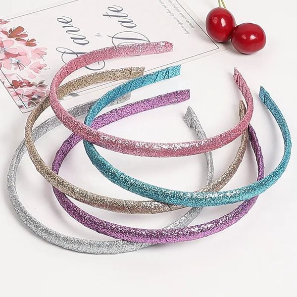 new fashion women hair hoops glitter shiny powder cloth covered headband women girls thin hairbands headwear hair accessories, Silver
new fashion women hair hoops glitter shiny powder cloth covered headband women girls thin hairbands headwear hair accessories, Silver