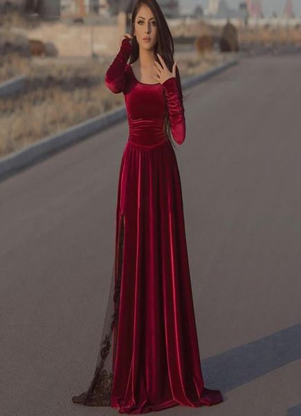 burgundy velvet caftan evening long sleeve black lace dubai formal party gowns longo prom gowns 20215350374, Black;red
burgundy velvet caftan evening long sleeve black lace dubai formal party gowns longo prom gowns 20215350374, Black;red