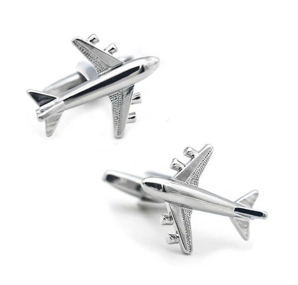 cuff links new arrival aircraft cuff links silver color plane design quality brass material men's cufflinks hkd230718
cuff links new arrival aircraft cuff links silver color plane design quality brass material men's cufflinks hkd230718