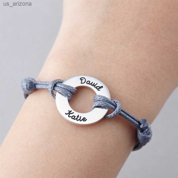 custom name bracelet stainless steel disc engraved namehollow center braided rope wrist bracelet l230620, Golden;silver
custom name bracelet stainless steel disc engraved namehollow center braided rope wrist bracelet l230620, Golden;silver
