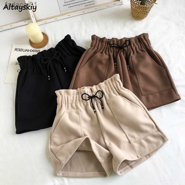 solid shorts women drawstring baggy s5xl fall simple casual winter woolen wide leg short trousers allmatch ulzzang mature ins l230621, White;black
solid shorts women drawstring baggy s5xl fall simple casual winter woolen wide leg short trousers allmatch ulzzang mature ins l230621, White;black