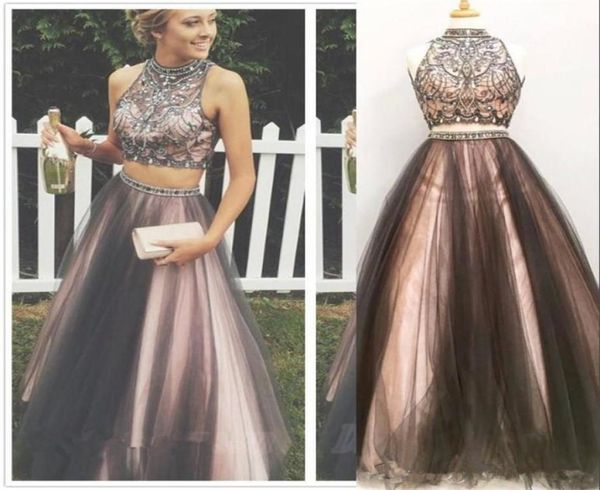 sparkly two pieces prom dresses 2019 high neck beaded crystals long tulle evening dresses women formal party gowns2952090, Black
sparkly two pieces prom dresses 2019 high neck beaded crystals long tulle evening dresses women formal party gowns2952090, Black