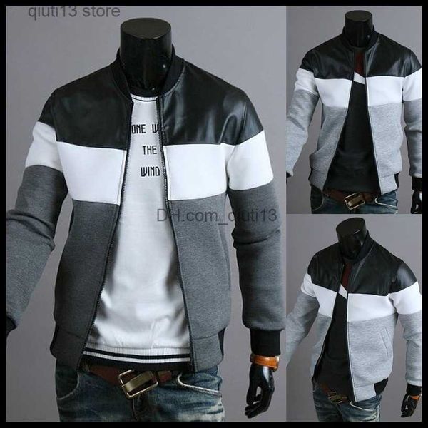 men's jackets new men's spring and autumn selling men's jackets casual fashion stitching design jackets t230718, Black;brown
men's jackets new men's spring and autumn selling men's jackets casual fashion stitching design jackets t230718, Black;brown