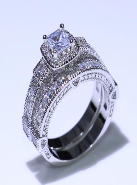 vintage fashion jewelry 925 sterling silver princess cut white z cz diamond eternity couple rings wedding bridal ring set fpr 9778169, Slivery;golden
vintage fashion jewelry 925 sterling silver princess cut white z cz diamond eternity couple rings wedding bridal ring set fpr 9778169, Slivery;golden
