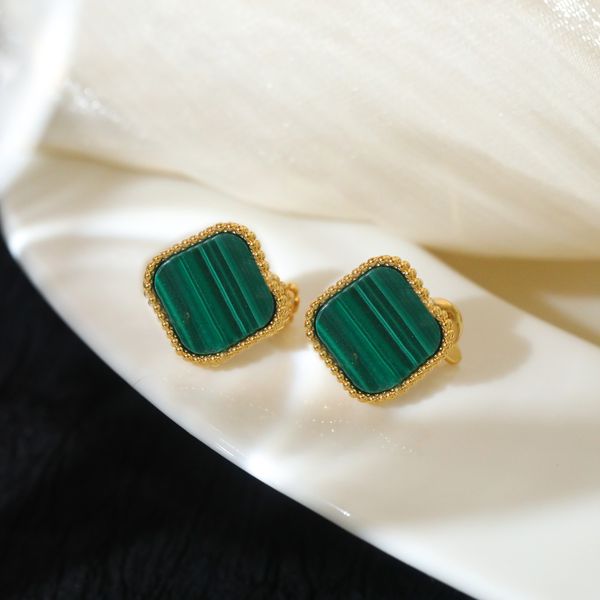 luxury four leaf clover earrings designer stud women 18k gold plated carnelian earrings wedding jewelry gifts, Silver
luxury four leaf clover earrings designer stud women 18k gold plated carnelian earrings wedding jewelry gifts, Silver