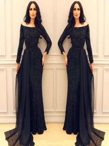 sparkly black sequins prom dress off shoulder long sleeve mermaid celebrity party dress charming middle east arabic arab even1987042
sparkly black sequins prom dress off shoulder long sleeve mermaid celebrity party dress charming middle east arabic arab even1987042