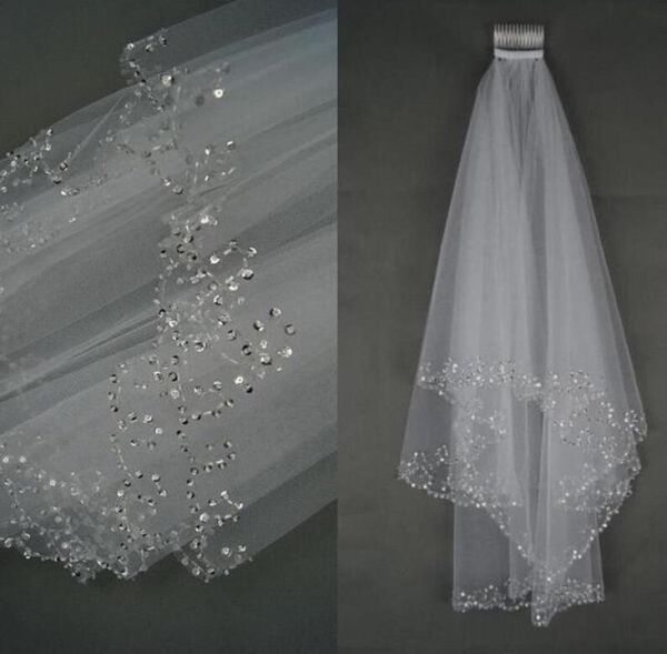 whiteivory 15 meters 2 layers delicated small beaded sequins edge wedding veil with comb womens039 bridal accessory5780086, Black
whiteivory 15 meters 2 layers delicated small beaded sequins edge wedding veil with comb womens039 bridal accessory5780086, Black