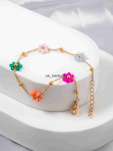 charm bracelets stainless steel bracelet for women colorful flower beaded bracelet r230718, Golden;silver
charm bracelets stainless steel bracelet for women colorful flower beaded bracelet r230718, Golden;silver