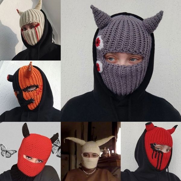 fashion face masks neck gaiter funny horns knitted hat woolen hat full face cover windproof balaclava hat y1qd 230717
fashion face masks neck gaiter funny horns knitted hat woolen hat full face cover windproof balaclava hat y1qd 230717