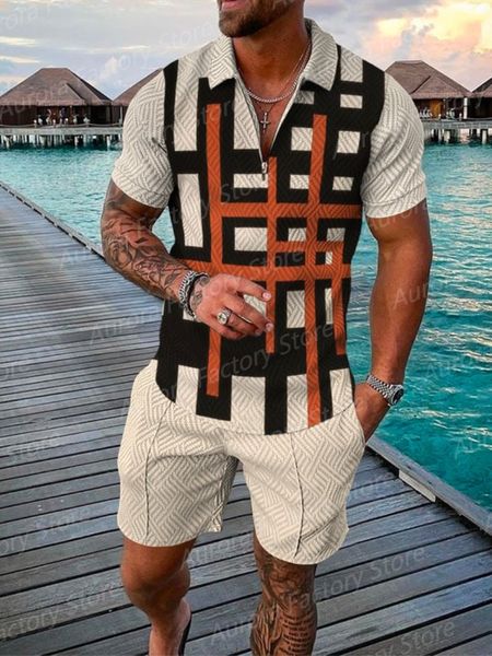 men's tracksuits summer simple retro style short sleeved polo shirt beach shorts 2 piece sets tracksuit men's 3d printing casual s, Gray
men's tracksuits summer simple retro style short sleeved polo shirt beach shorts 2 piece sets tracksuit men's 3d printing casual s, Gray