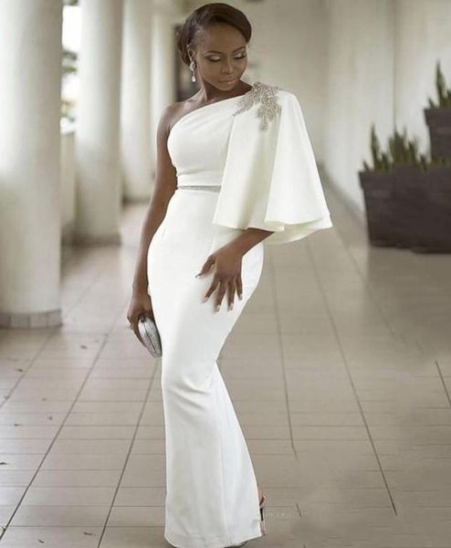 modern white elegant one shoulder evening gowns satin mermaid prom dresses south african women formal party vestidos custom made h6280819, Black;red
modern white elegant one shoulder evening gowns satin mermaid prom dresses south african women formal party vestidos custom made h6280819, Black;red