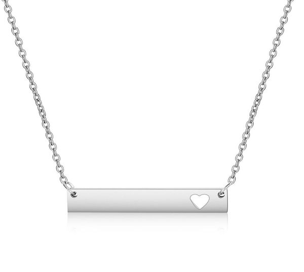 new love heart bar pendant necklace fashion gold solid blank stainless steel necklaces for buyer own engraving jewelry diy4060931, Silver
new love heart bar pendant necklace fashion gold solid blank stainless steel necklaces for buyer own engraving jewelry diy4060931, Silver
