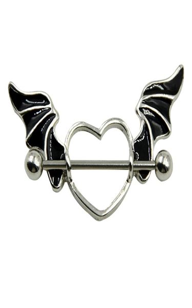 1 pcs stainless steel bat wing nipple shield ring angel heart piercing barbell jewelry7249324, Silver
1 pcs stainless steel bat wing nipple shield ring angel heart piercing barbell jewelry7249324, Silver