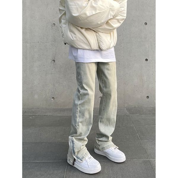 men's jeans skinny men y2k autumn fashion casual vintage fit distressed simple solid color trousers zip faint yellow slim denim pants 2, Blue
men's jeans skinny men y2k autumn fashion casual vintage fit distressed simple solid color trousers zip faint yellow slim denim pants 2, Blue