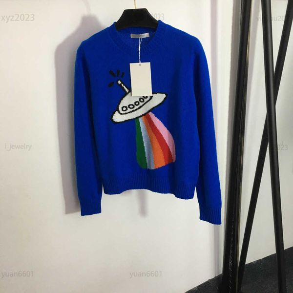designer women long sleeved sweater round neck girl knit shirt size s-l fashion colorful flying saucer printing pullover, White;black
designer women long sleeved sweater round neck girl knit shirt size s-l fashion colorful flying saucer printing pullover, White;black