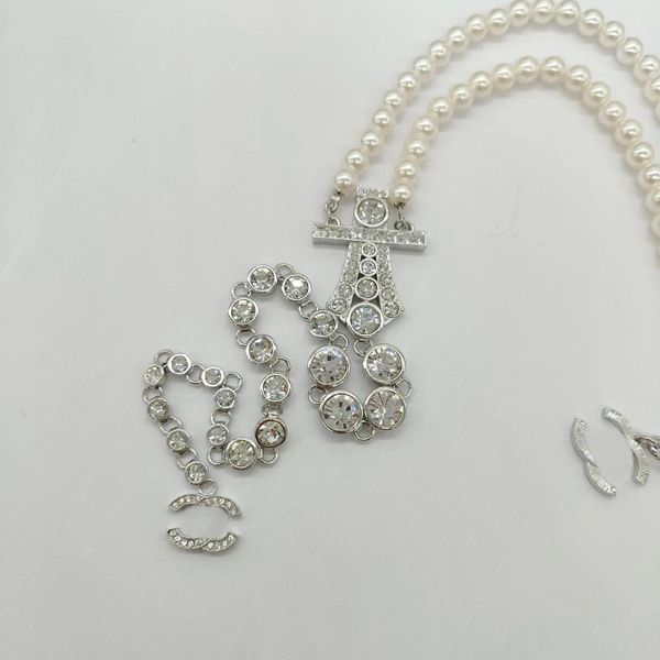 luxury fashion pearl necklace designer jewelry wedding diamond platinum letters pendants necklaces for women c letter diamond love necklace, Silver
luxury fashion pearl necklace designer jewelry wedding diamond platinum letters pendants necklaces for women c letter diamond love necklace, Silver