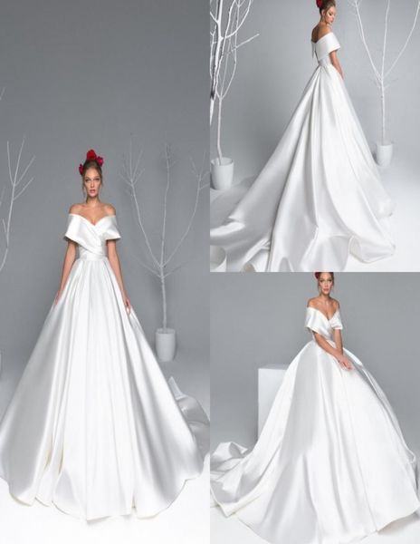 eva lendel 2020 satin wedding dresses abiti da sposa off the shoulder bridal gown a line country short sleeve wedding dress9625996, White
eva lendel 2020 satin wedding dresses abiti da sposa off the shoulder bridal gown a line country short sleeve wedding dress9625996, White