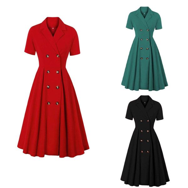 womens solid color tailored collar dress high waist ol temperament direct supply, Black;gray
womens solid color tailored collar dress high waist ol temperament direct supply, Black;gray