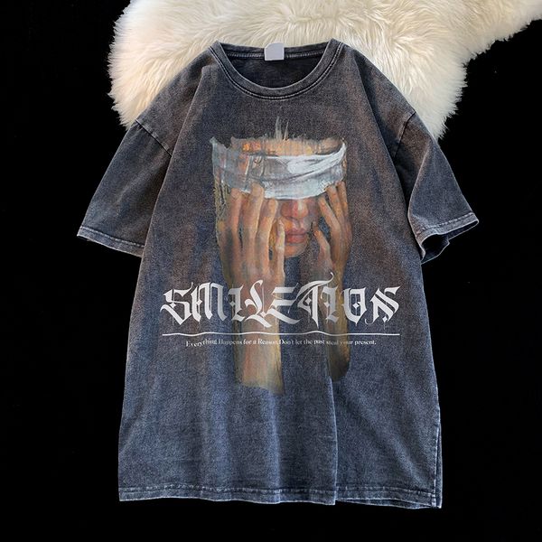 men's t-shirts gothic pattern hip hop o-neck men oversized t-shirt y2k aesthetic casual vintage tees summer baggy short sleeve 230718, White;black
men's t-shirts gothic pattern hip hop o-neck men oversized t-shirt y2k aesthetic casual vintage tees summer baggy short sleeve 230718, White;black