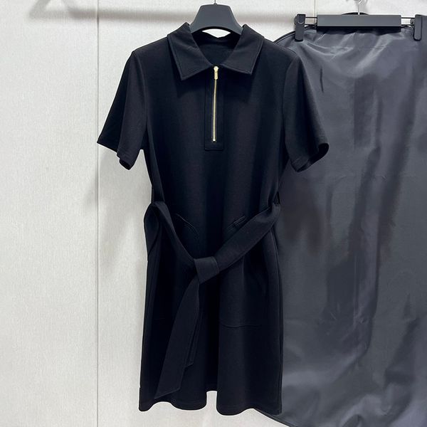 pure color women luxury lapel neck clothes classic leisure fashion short sleeve zipper dress exquisite female comfortable one piece dress, Black;gray
pure color women luxury lapel neck clothes classic leisure fashion short sleeve zipper dress exquisite female comfortable one piece dress, Black;gray