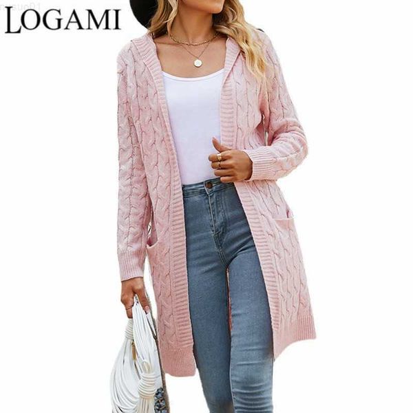 women's sweaters logami hooded twist cardigan 2022 autumn winter sweater women's long solid color pocket coat l230718, White;black
women's sweaters logami hooded twist cardigan 2022 autumn winter sweater women's long solid color pocket coat l230718, White;black