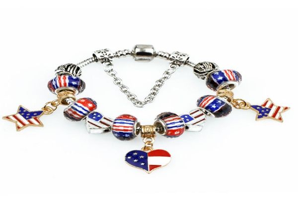 heart design bracelets us flag star charms jewelry for girls women vintage silver crystal handmade fashion beads bangles bracelet2631924, Golden;silver
heart design bracelets us flag star charms jewelry for girls women vintage silver crystal handmade fashion beads bangles bracelet2631924, Golden;silver