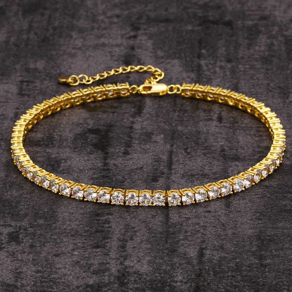 ins network red hip hop women's 4mm tennis feet chain 3aaa zircon fashion feet chain, Silver
ins network red hip hop women's 4mm tennis feet chain 3aaa zircon fashion feet chain, Silver
