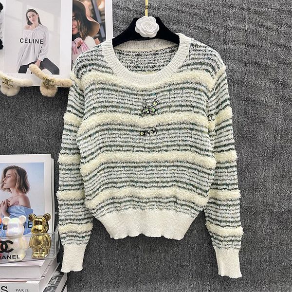women's sweater pure tie dyed hole stripe warm soft in winter home o-neck hollowed out delivery service 40-60kg, White;black
women's sweater pure tie dyed hole stripe warm soft in winter home o-neck hollowed out delivery service 40-60kg, White;black