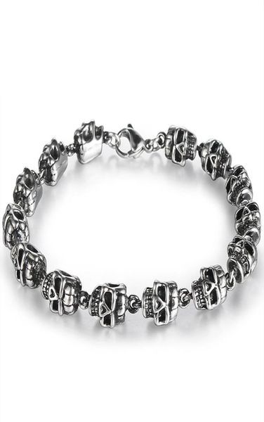 men039s personality titanium steel skulls beaded weaving bracelets bxg017 trendy punk style accessories retro hip hop jewelry8159916, Golden;silver
men039s personality titanium steel skulls beaded weaving bracelets bxg017 trendy punk style accessories retro hip hop jewelry8159916, Golden;silver