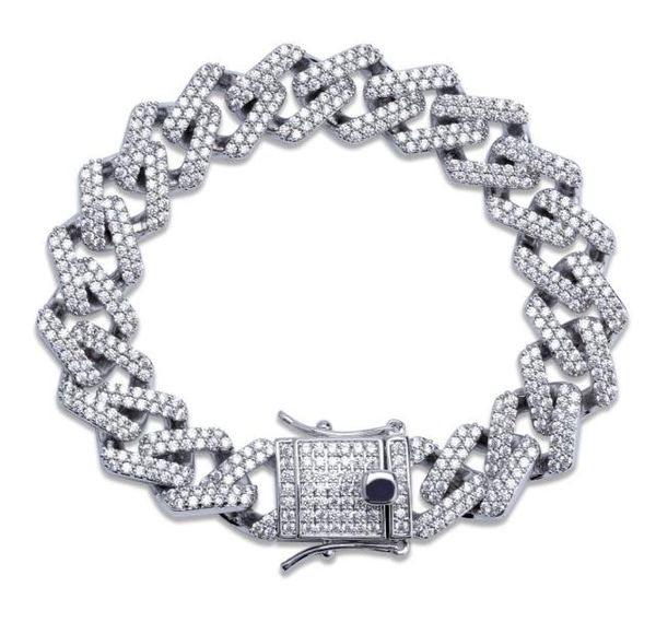 14mm 78910inches cuban link chain bracelet micro pave cubic zircon iced out hiphop jewelry for male8442031, Black
14mm 78910inches cuban link chain bracelet micro pave cubic zircon iced out hiphop jewelry for male8442031, Black