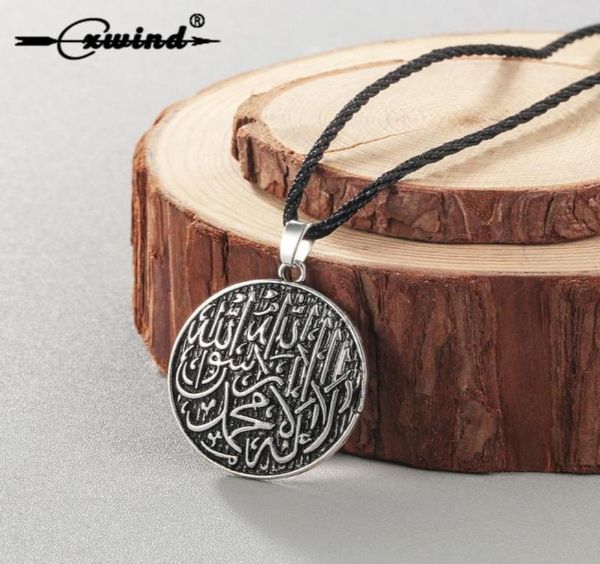 cxwind fashion round disc engraved shahada necklace pendant muslim quran koran muhammad arabic retro jewelry4535992, Silver
cxwind fashion round disc engraved shahada necklace pendant muslim quran koran muhammad arabic retro jewelry4535992, Silver