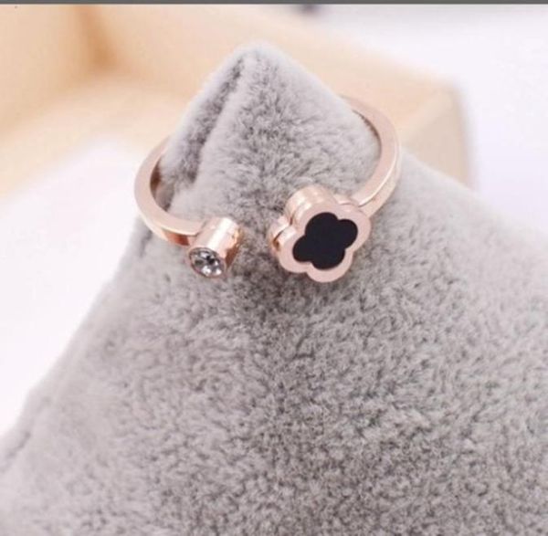 open fourleaf clover with diamond ring women039s fashion simple fourleaf clover ring titanium steel women039s diamond ring2630237, Golden;silver
open fourleaf clover with diamond ring women039s fashion simple fourleaf clover ring titanium steel women039s diamond ring2630237, Golden;silver