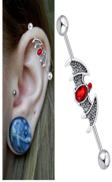 plugs & tunnels drop delivery 2021 14g stainless steel with red cz gem industrial bar piercing barbell earring fashion body jewelry pir73527, Silver
plugs & tunnels drop delivery 2021 14g stainless steel with red cz gem industrial bar piercing barbell earring fashion body jewelry pir73527, Silver
