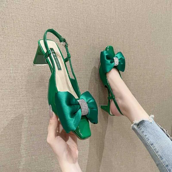 sandals high heel for women summer new bow tie thick sandal slippers with straight line middle shiny face 230626, Black
sandals high heel for women summer new bow tie thick sandal slippers with straight line middle shiny face 230626, Black