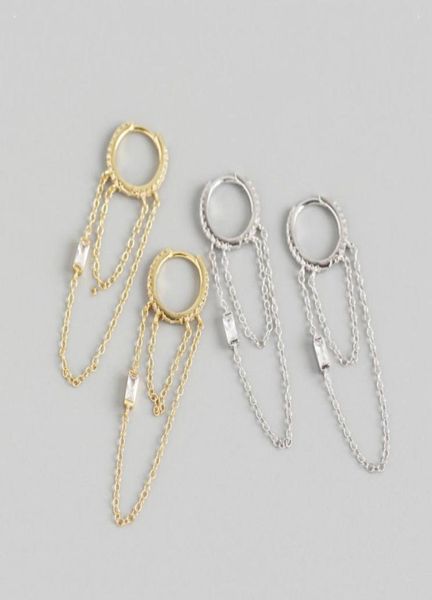 hoop huggie wtltc 925 sterling sliver long link chains earrings double side chain tassel fashion design hoops for her6682027, Golden;silver
hoop huggie wtltc 925 sterling sliver long link chains earrings double side chain tassel fashion design hoops for her6682027, Golden;silver