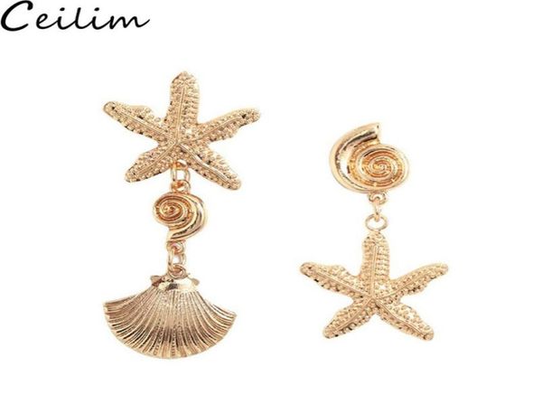 bohemian asymmetry shell dangle drop earrings for women party statement starfish shell earrings gold color metal summer bride jewe4997928, Silver
bohemian asymmetry shell dangle drop earrings for women party statement starfish shell earrings gold color metal summer bride jewe4997928, Silver