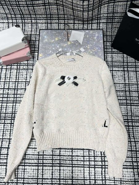 designer clothes women knit sweater woven logo with three-dimensional flower decoration pullover july14, White
designer clothes women knit sweater woven logo with three-dimensional flower decoration pullover july14, White
