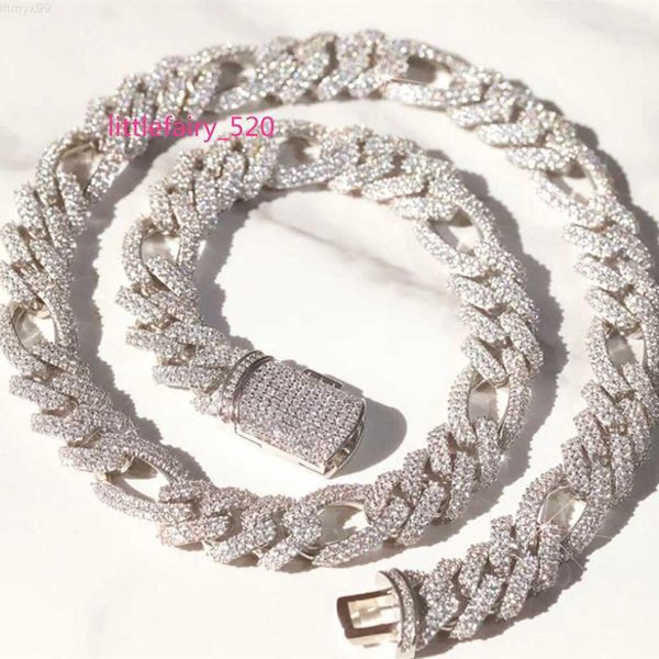 pendant necklaces hip hop jewelry iced out prong setting 13mm silver vvs moissanite cuban figaro link chain
pendant necklaces hip hop jewelry iced out prong setting 13mm silver vvs moissanite cuban figaro link chain