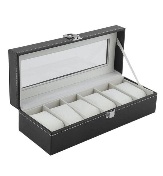 luxury pu leather 6 grids watch winder boxes storage watch case classical gift jewelry display casket packaging holder for men2829724, Black;blue
luxury pu leather 6 grids watch winder boxes storage watch case classical gift jewelry display casket packaging holder for men2829724, Black;blue